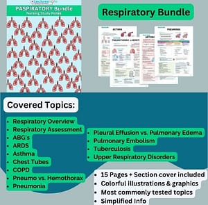 Respiratory Bundle nursing study notes