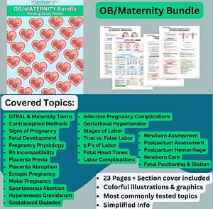 OB/ Maternity Bundle nursing notes
