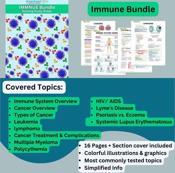 Immune Bundle nursing study notes