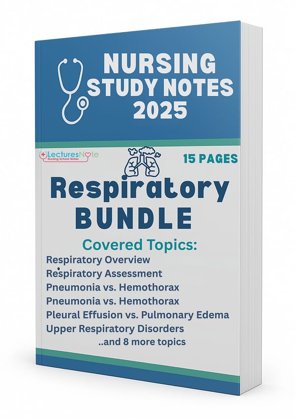 Respiratory Bundle nursing study notes