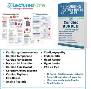 Cardiac nursing study notes Bundle