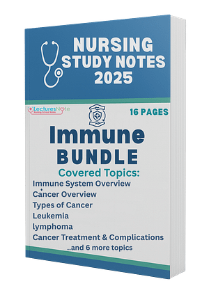 Immune Bundle nursing study notes