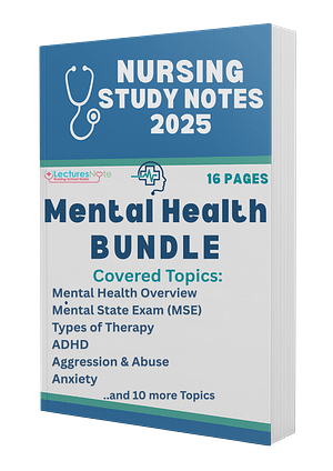 Mental Health Bundle nursing notes