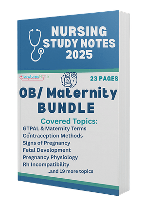 OB/ Maternity nursing study notes Bundle